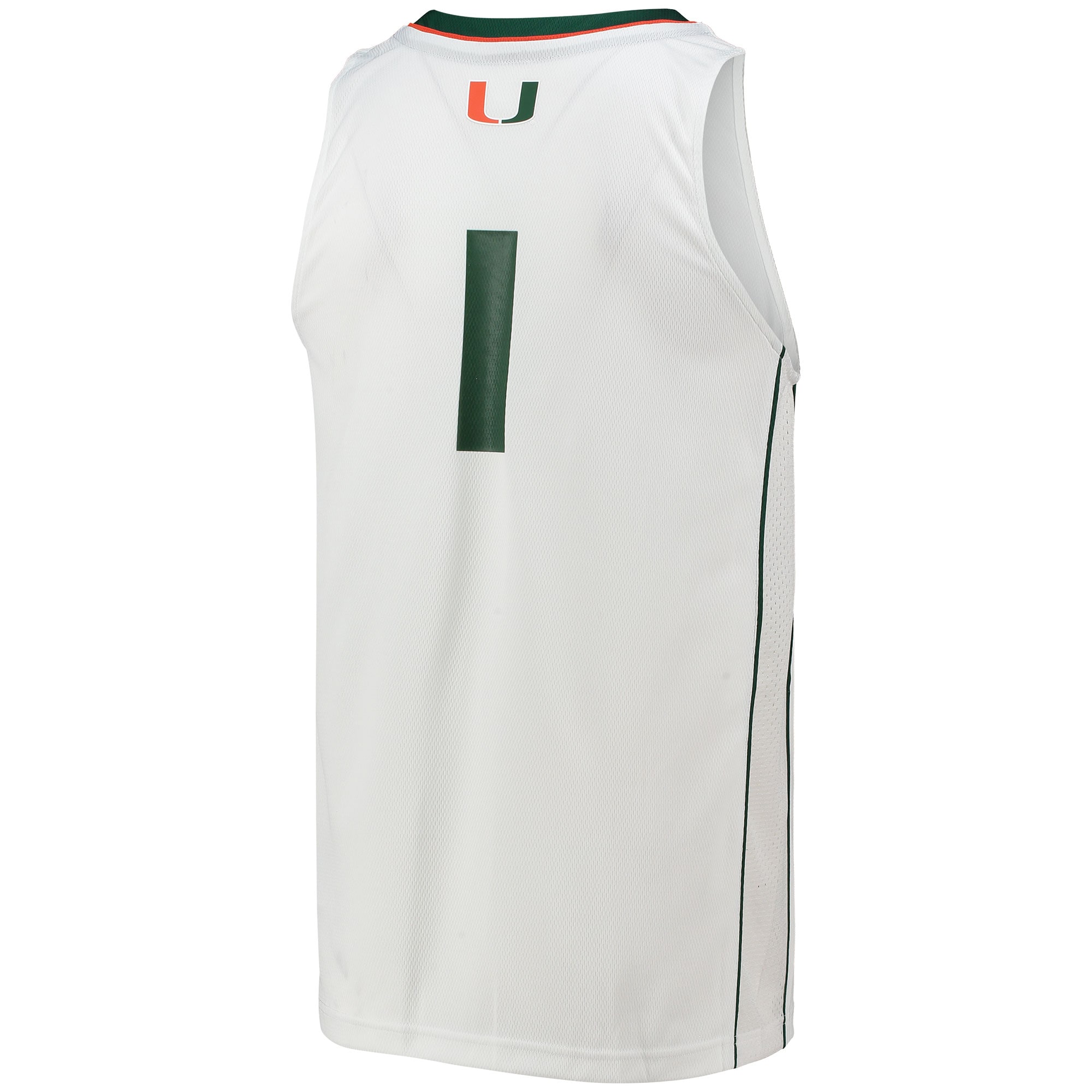 [NJP] Miami Hurricanes Team Swingman Basketball Jersey - White