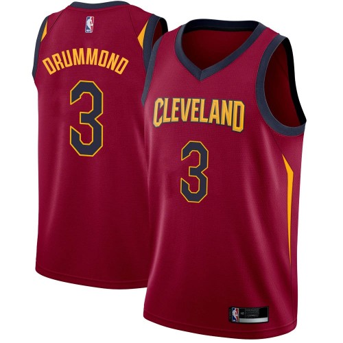 Authentic CLE NBA Swingman Jersey #3 Andre Drummond 2024 Icon - Red