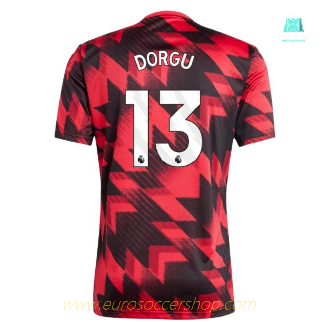 2025-2026 Man Utd Pre-Match Shirt (Red) (Dorgu 13)