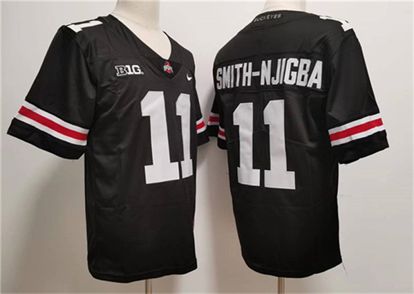 Men's OSU Ohio Black 2023 team authorized Jaxon Smith #11 official