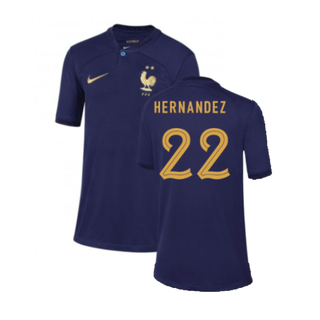 Licensed Copy France Home Supporter Shirt for Kids (Hernandez 22)