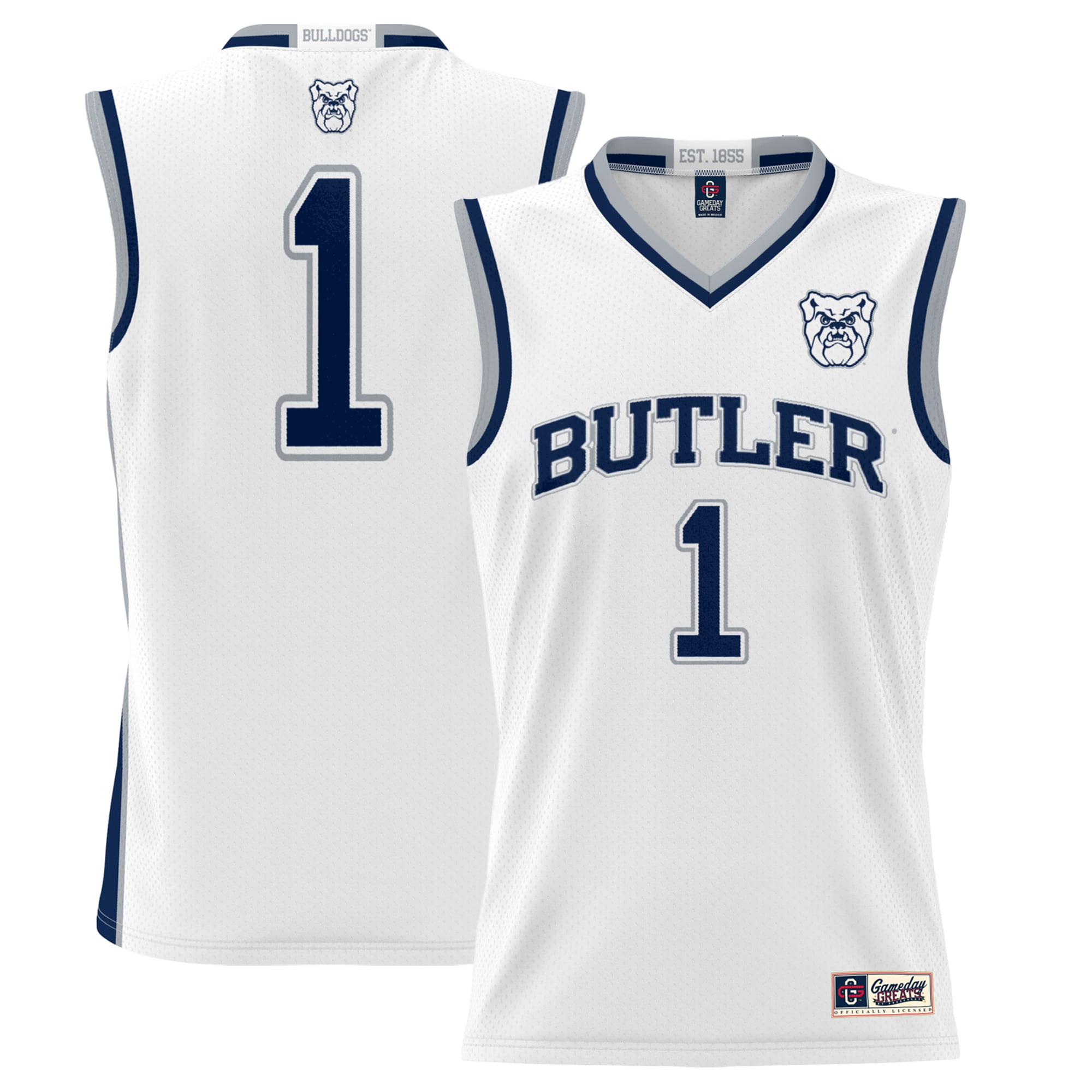 [DDG] Butler Bulldogs GameDay Greats Youth Lightweight Basketball Jersey - White