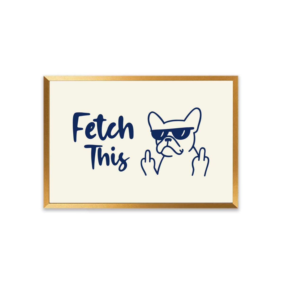 French Bulldog Buttons Framed Poster • Wall Decoration Durable Dog Item