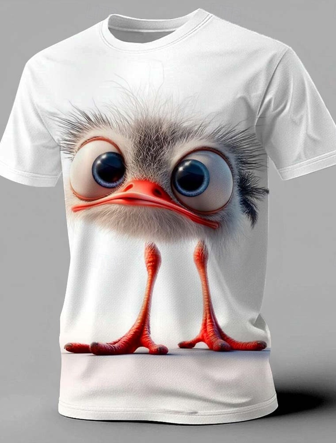 Men's Animal Funny Duck T Shirt Short Sleeve 3D Print Crew Neck