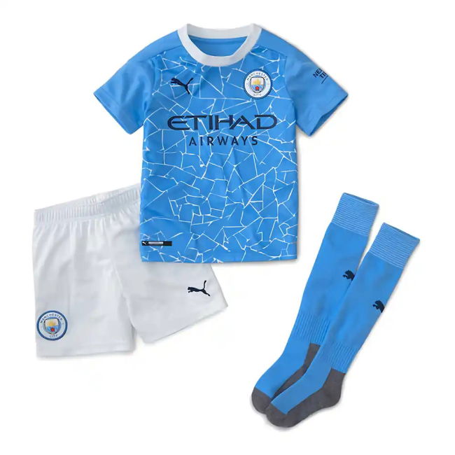 Manchester City 2020-20 Home Football Shirt () L M S Boy