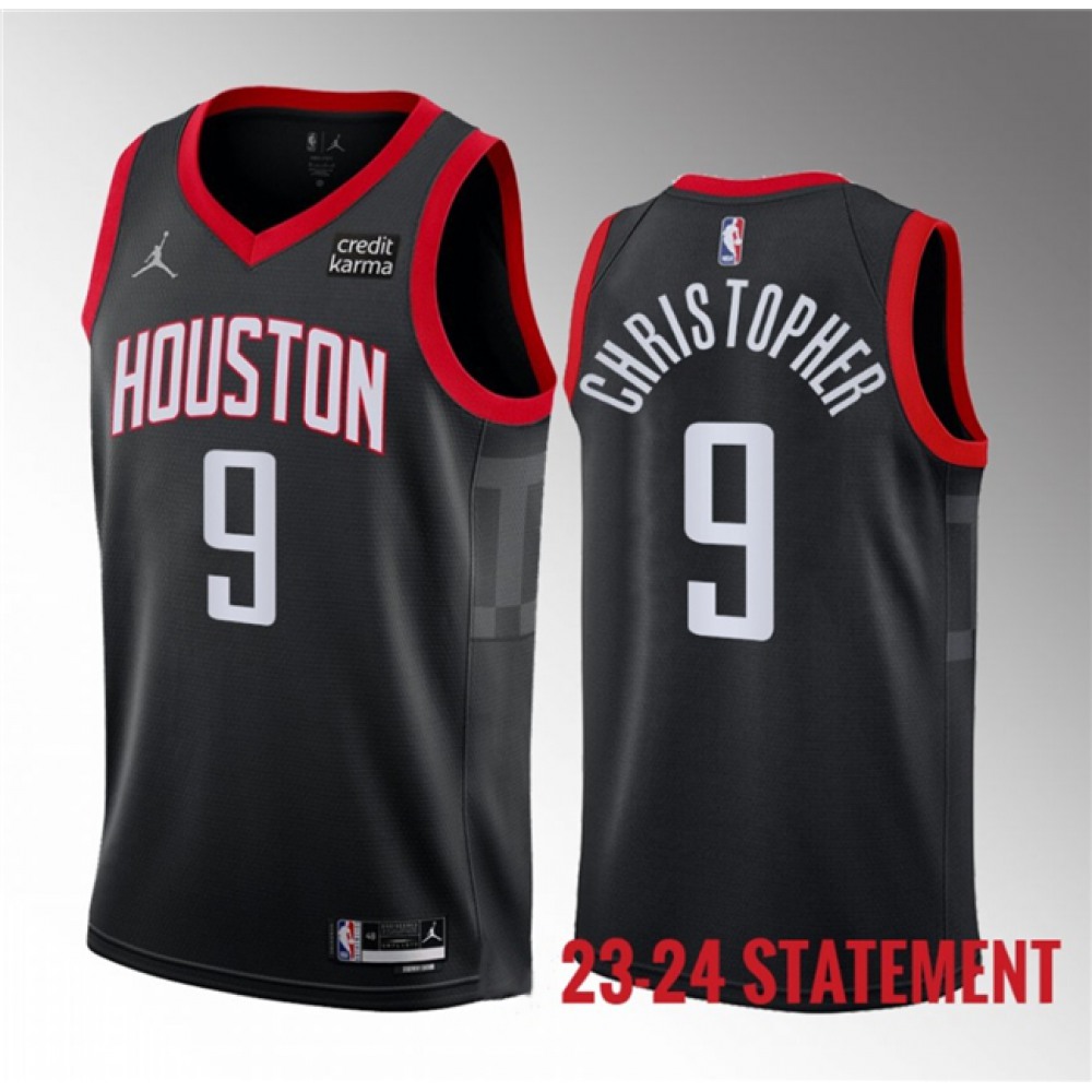 9 Houston Rockets Black Jersey - - NBA Collection