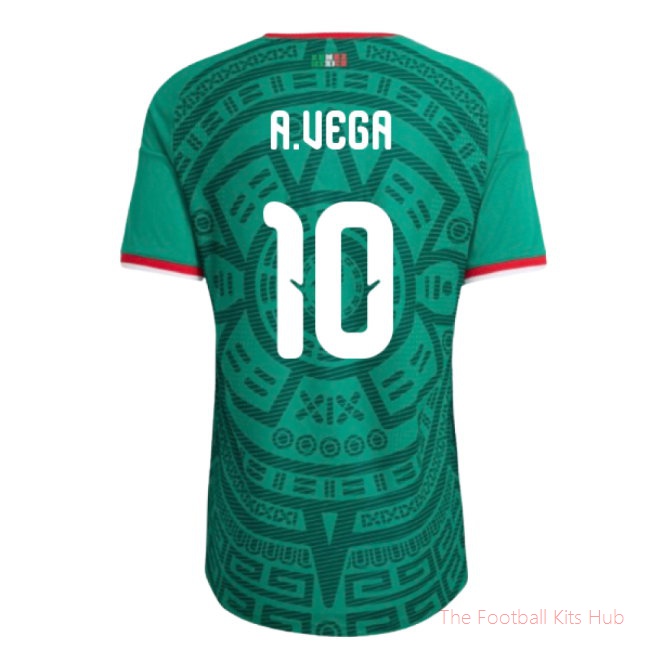 2026-2027 Mexico Authentic Home Shirt (A.Vega 10)