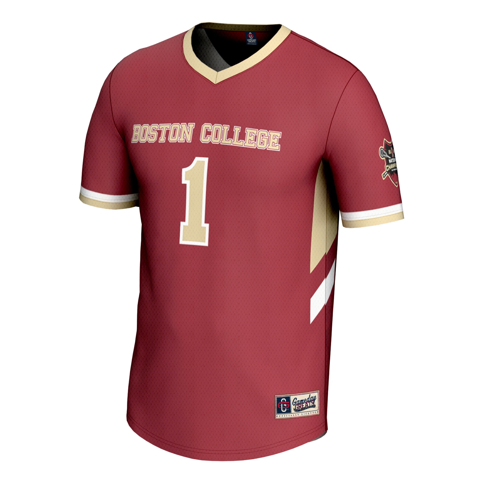 [DDG] Boston College Eagles GameDay Greats Youth 2024 NCAA Women's Lacrosse National Champions Lightweight Fashion Jersey - Maroon