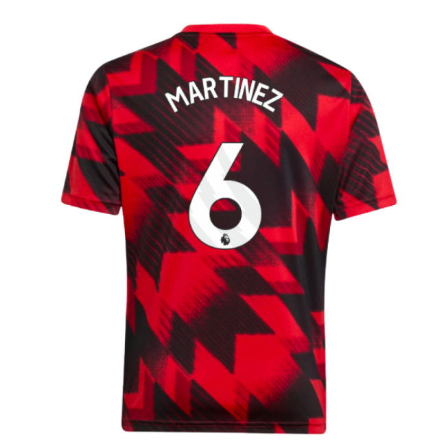 2025-20 Man Utd Nike Home Football Jersey Martinez 6 M S Kids