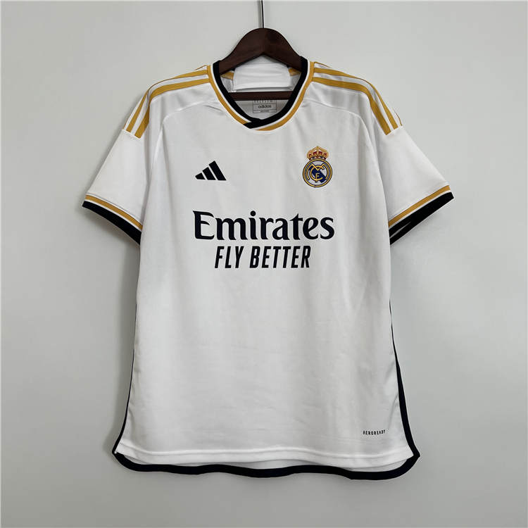 Quick Dry Real Madrid 2324 Home White Soccer Jersey Football Shirt