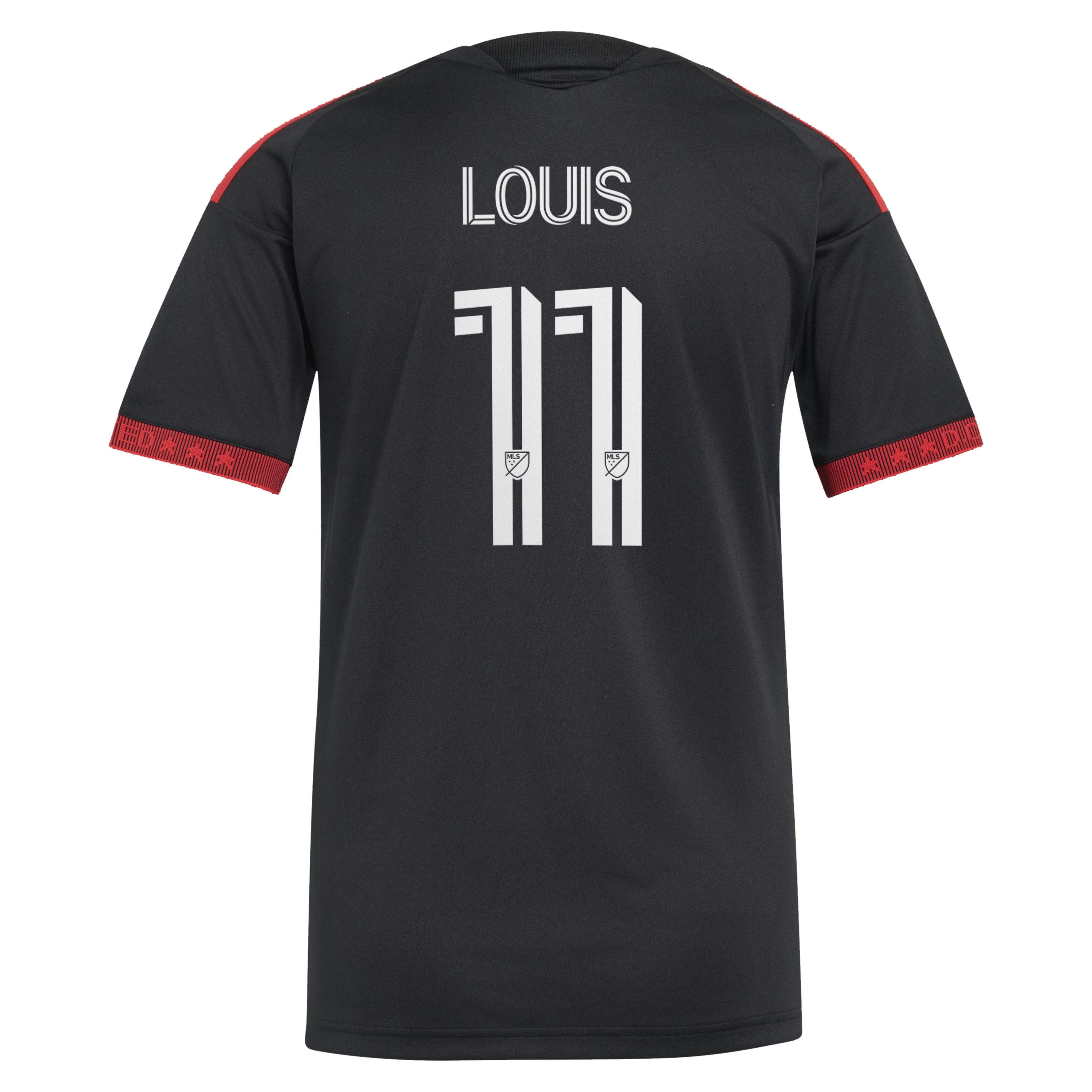 [SD] Louis Munteanu D.C. United Women's 2026 Black-and-Red Kit Replica Jersey - Black