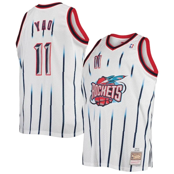 Yao Ming HOU Swingman Jersey - high-quality NBA - White sports