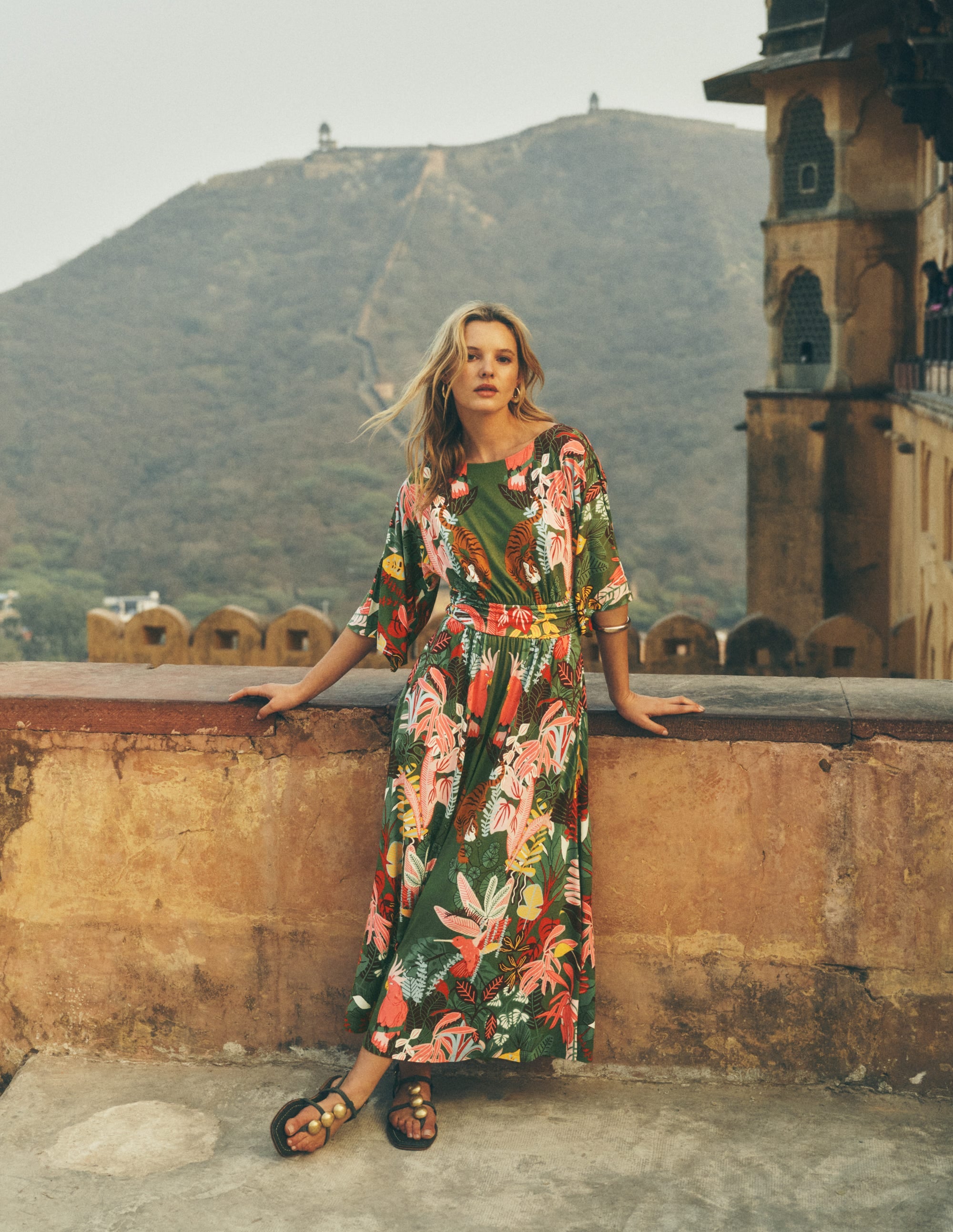 Imelda Kimono Jersey Dress