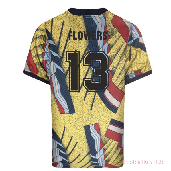 England 1993 Home Retro Goalkeeper Shirt (Flowers 13)