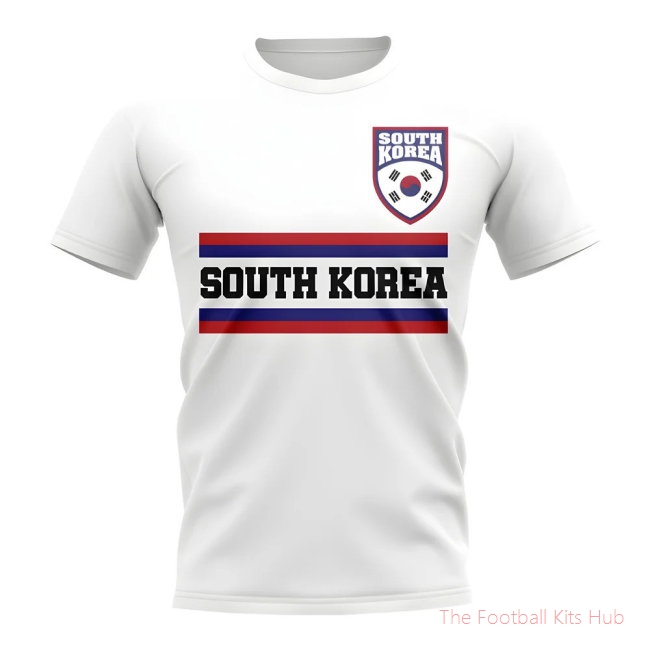 South Korea Core Football Country T-Shirt (White)