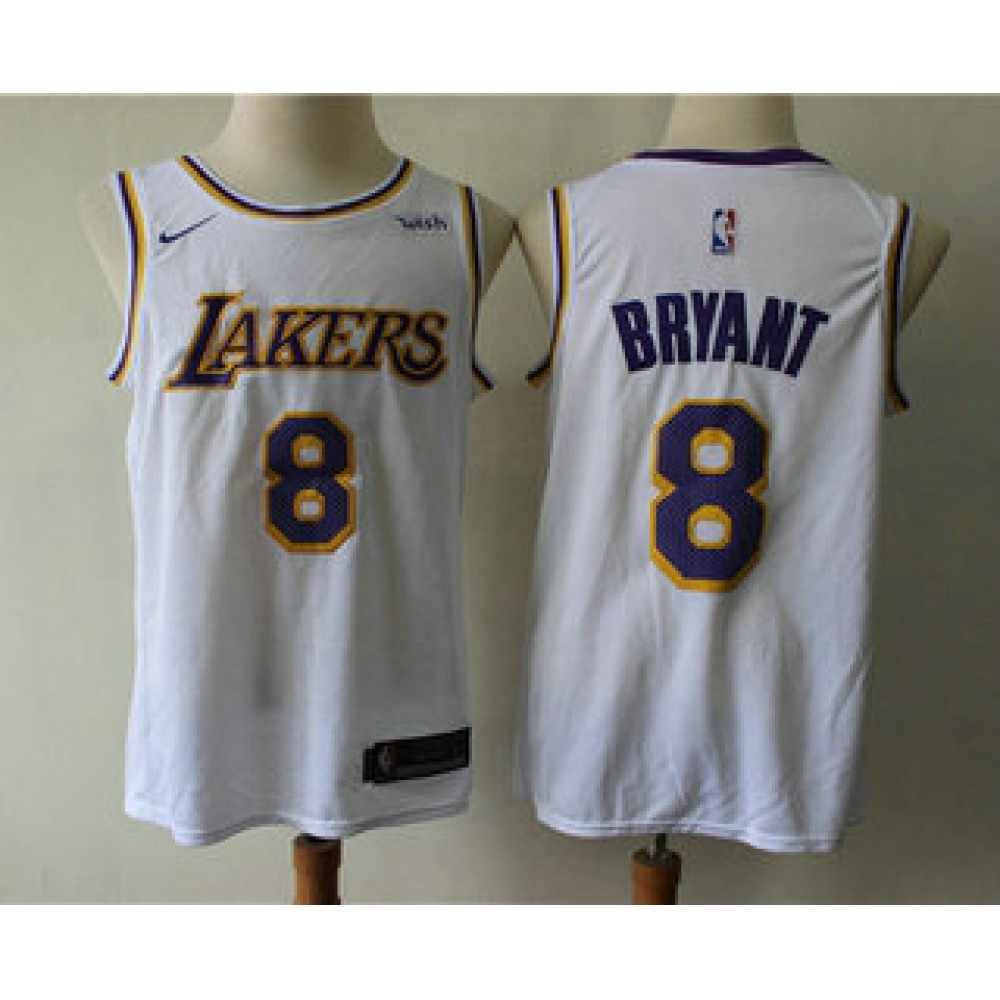 Durable Los Angeles Lakers 8 Jersey White - Basketball Fan Gear