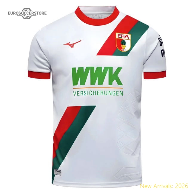 Genuine Top-Quality 2025-2026 Fc Augsburg Home Shirt (Kids)