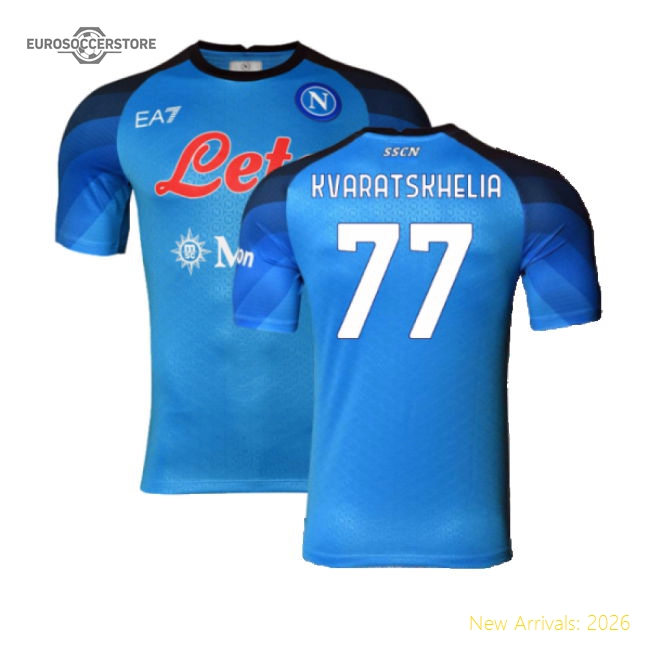 Authentic Home Football Club Kvaratskhelia Jersey Performance