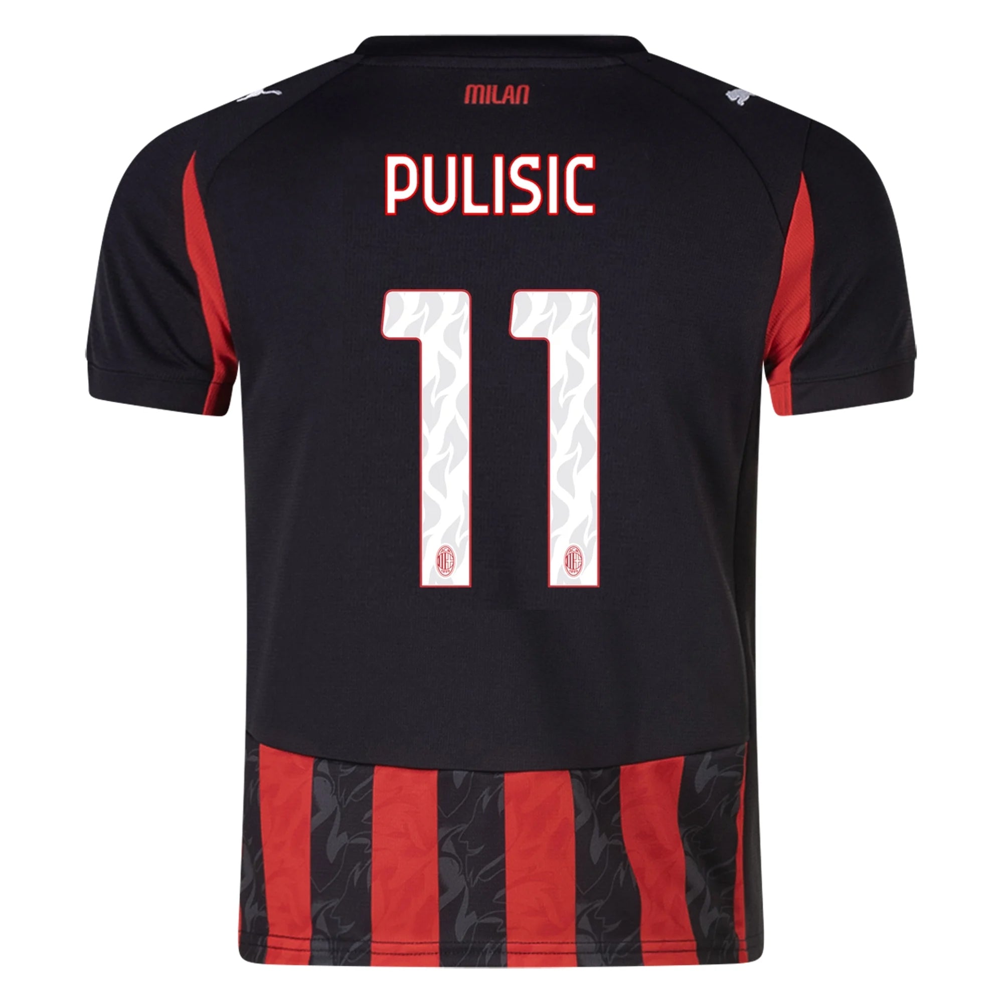 Puma Youth Christian Pulisic AC Milan Home Jersey 25/26 (Red/Black)