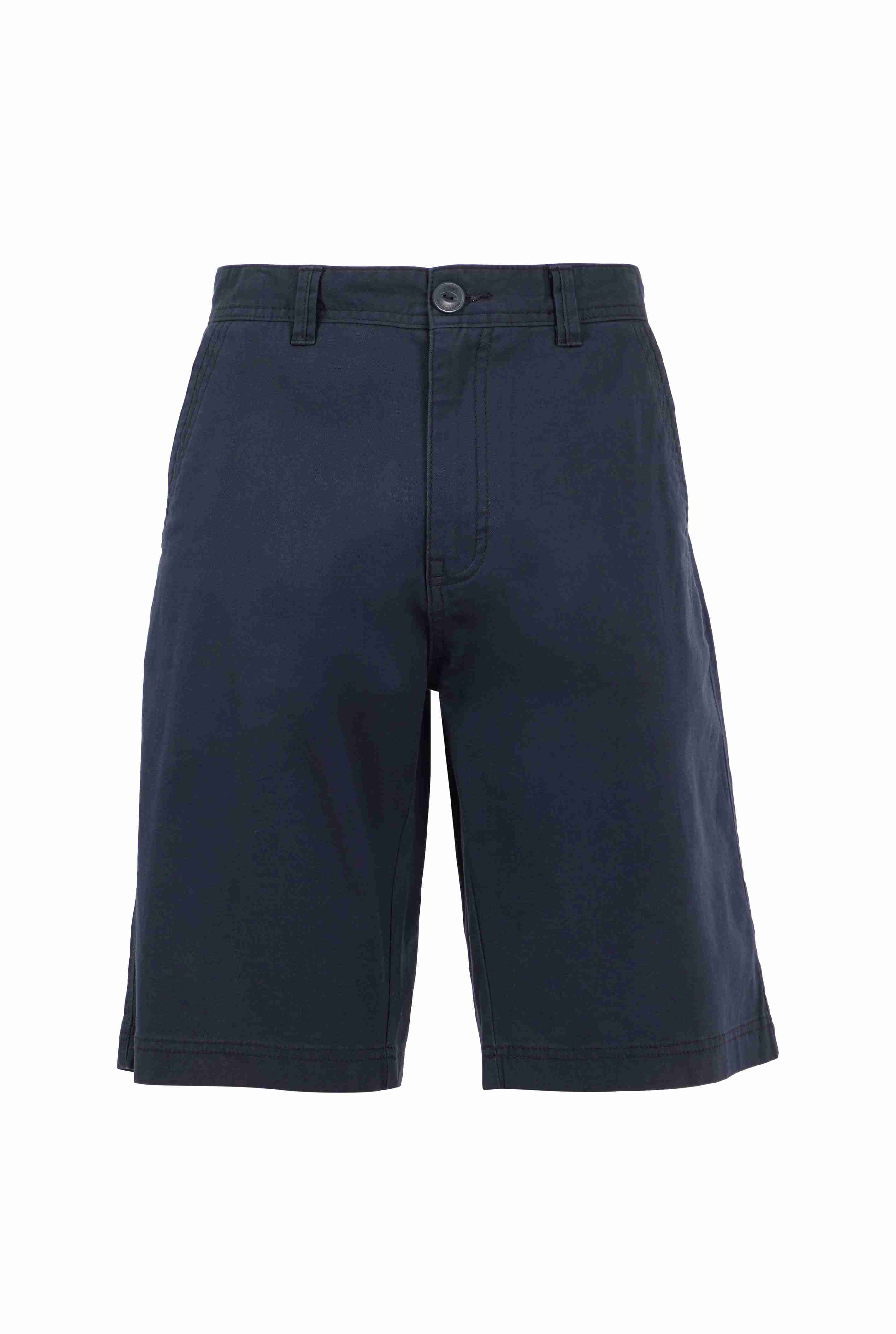 Rayburn Cotton Flat Front Shorts Navy