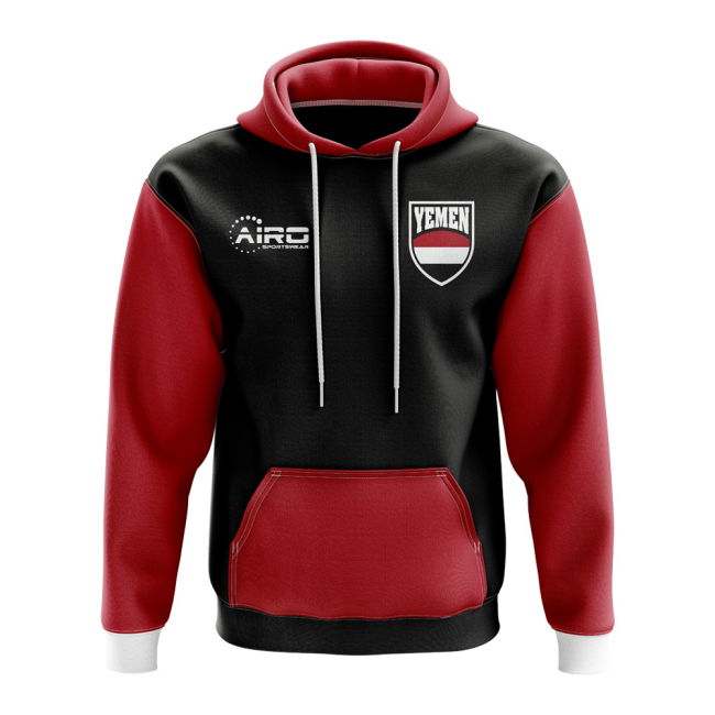 Pro-Grade World-Class Yemen Concept Country Football Hoody (Black)