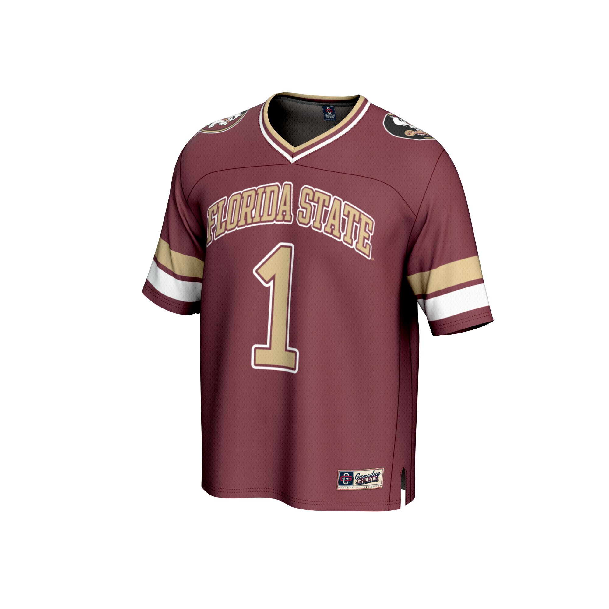 Unisex #1 Garnet Florida State Seminoles Collegiate Football Fashion Jersey