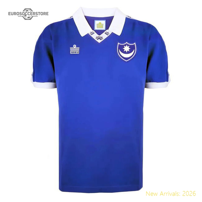 Portsmouth 1978 Admiral Retro Home Football Jersey For Premier League