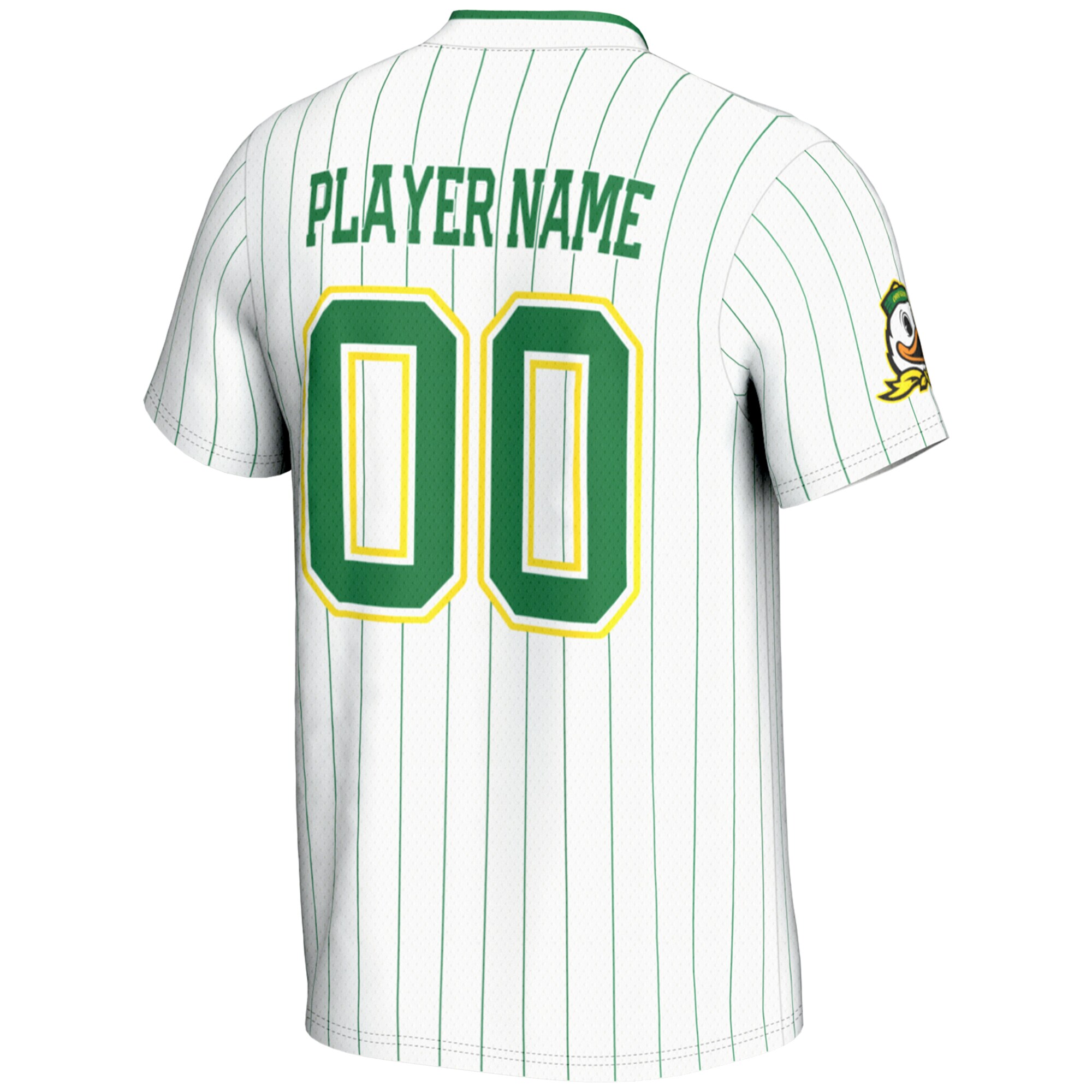 [NJP] Oregon Ducks GameDay Greats Youth NIL Pick-A-Player Lightweight Softball Jersey - White