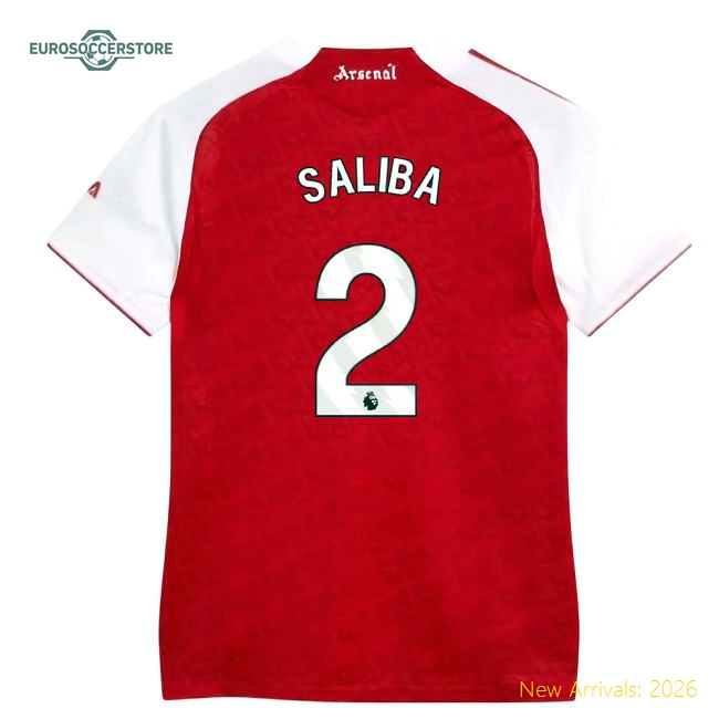 Elegant Womens Arsenal Saliba Jersey 2025-2026 Flattering