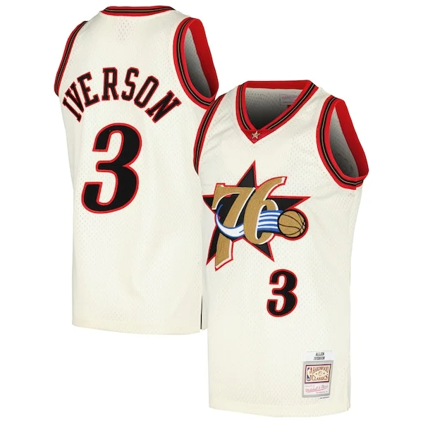 Elite Allen Iverson PHI Basketball Jersey - Team Colors - Fan Favorite