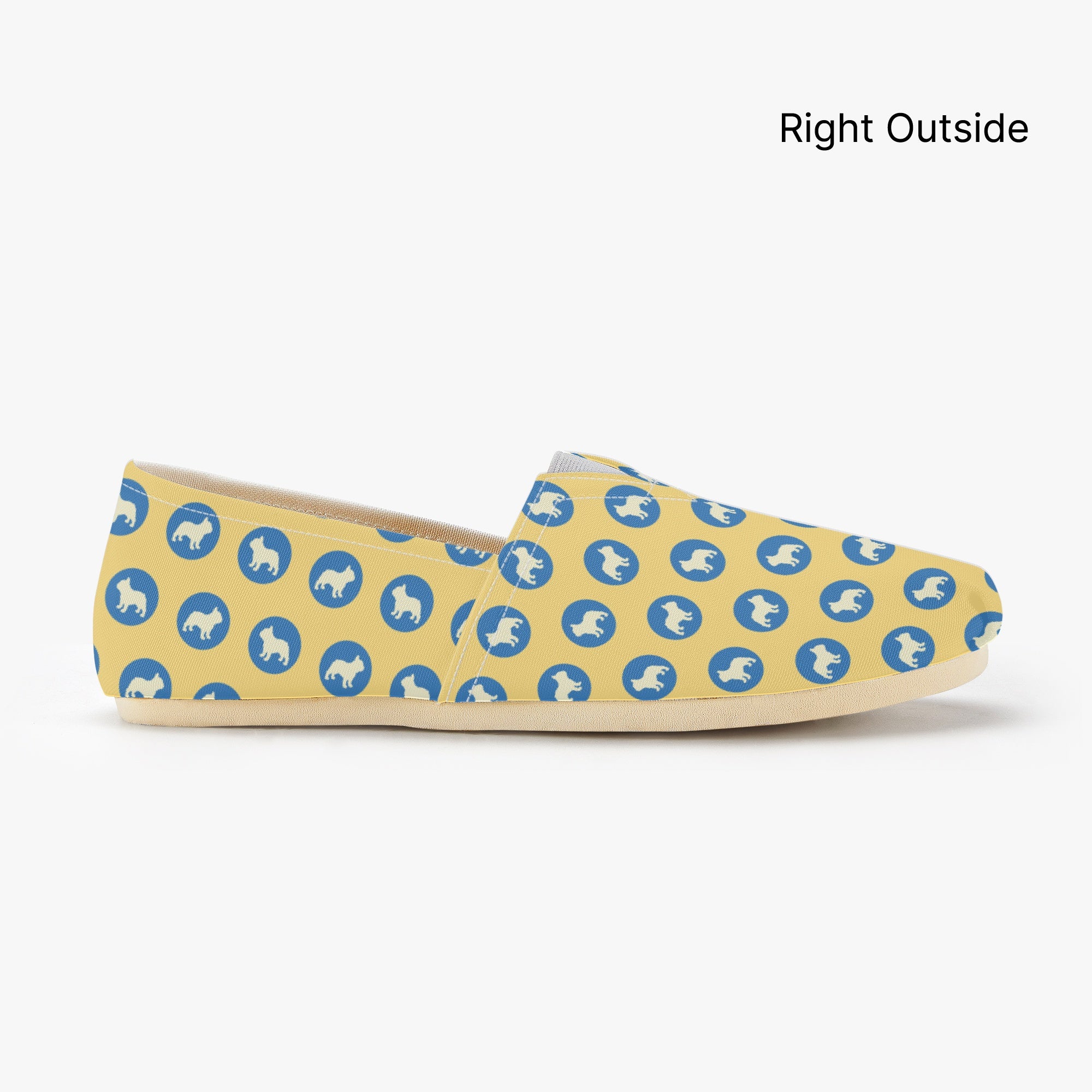 Ernie - Bulldog Inspired Casual Canvas Shoes Frenchie Themed Wear