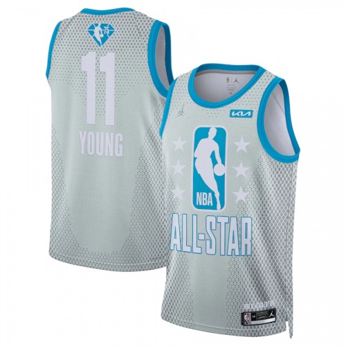 Hawks Gray Atlanta Hawks #11 Jordan Jersey - Economical Quality