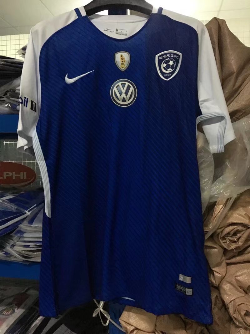 Authentic Quick Dry Al-Hilal FC Home 201718 Soccer Jersey Shirt