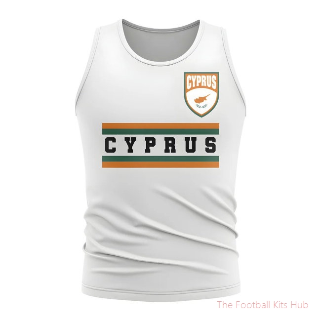 Cyprus Core Football Country Sleeveless Tee (White)
