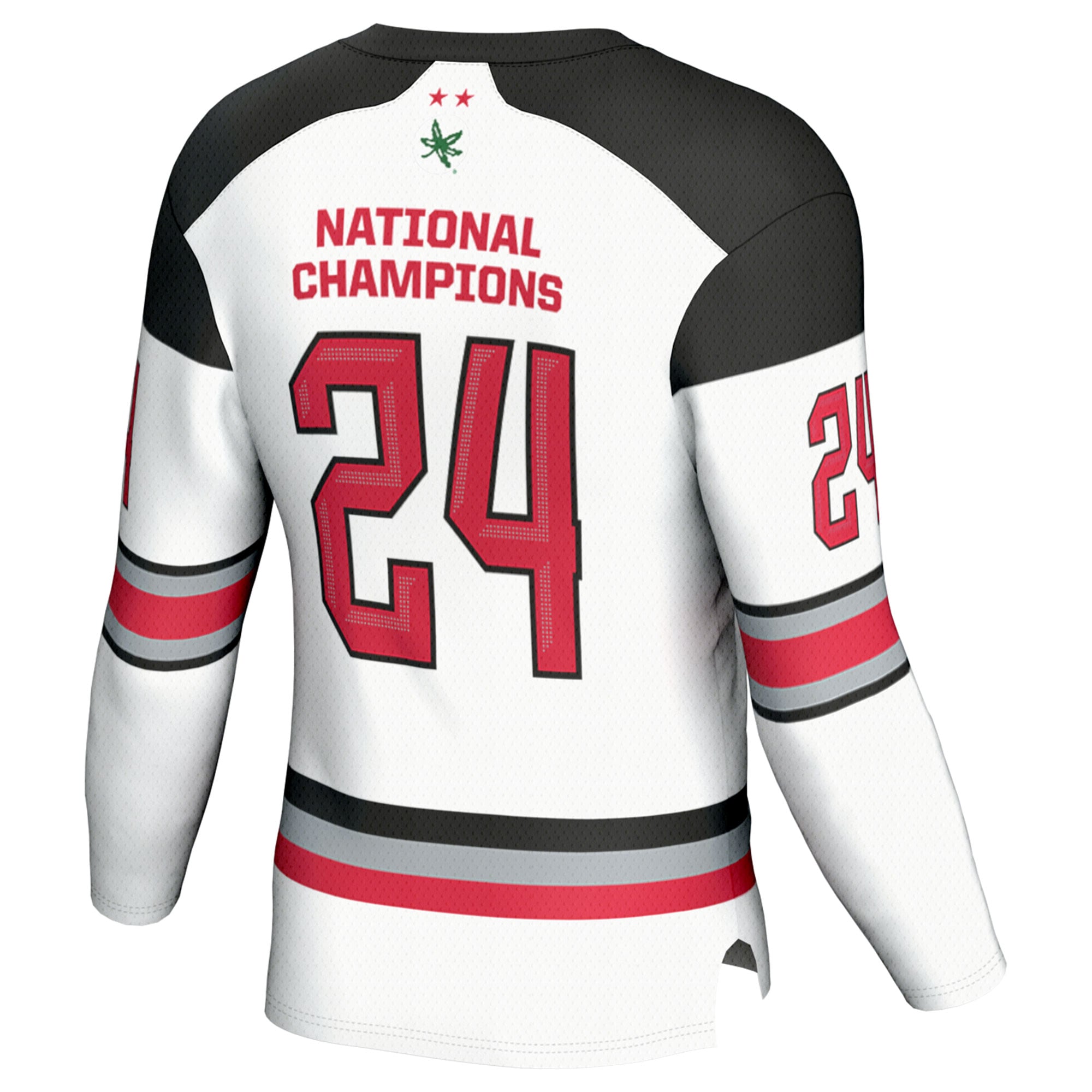 Ohio State Buckeyes GameDay Greats Unisex 2024 NCAA Women's Ice Hockey National Champions Fashion Jersey - White