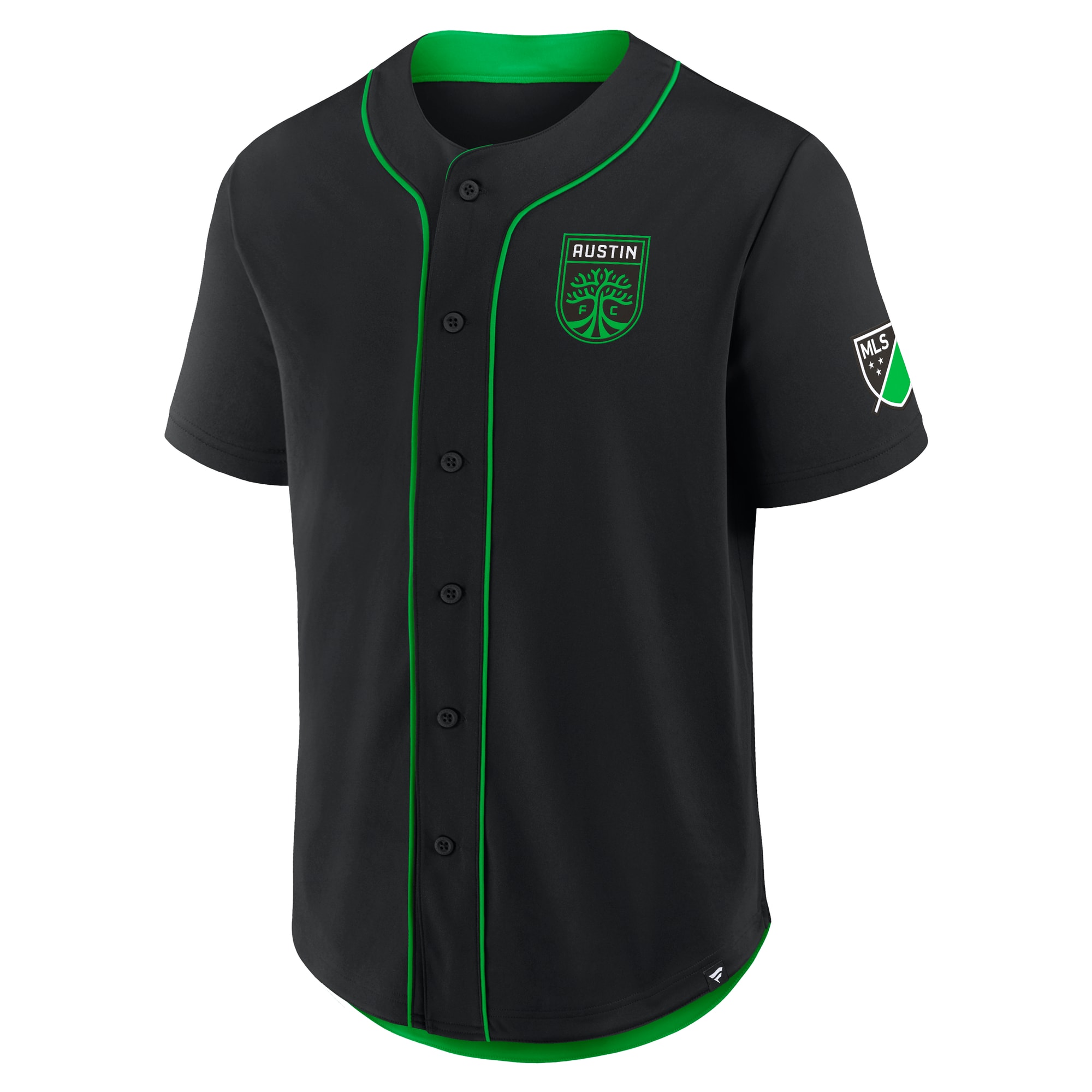 [LK] Austin FC Injury Time Baseball Jersey - Black