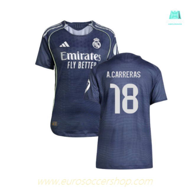 2025-2026 Real Madrid Authentic Away Shirt (Ladies) (A.Carreras 18)