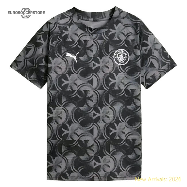 2025-2026 City Man Warm Up Jersey (Black) - Kids In Multiple Adult Sizes