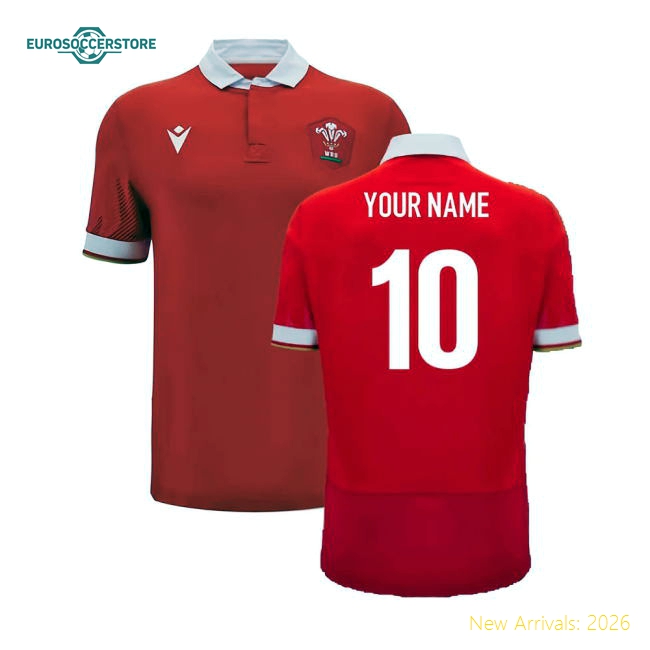 Personalised Wales Football Shirts Children 2024 Home Jersey Jersey