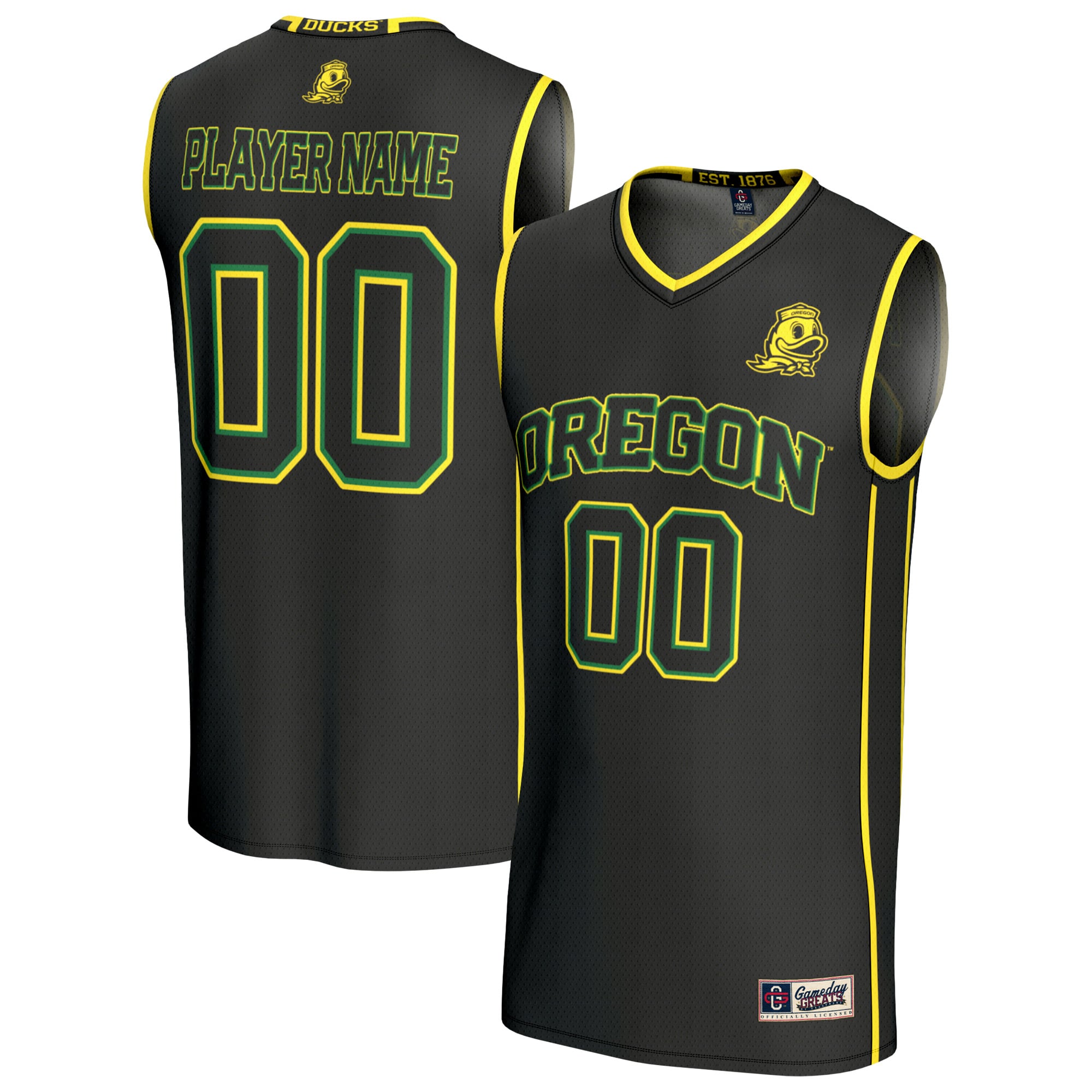 Oregon Ducks GameDay Greats Youth Lightweight Collegiate Men's Basketball NIL Pick-A-Player Fashion Jersey - Black