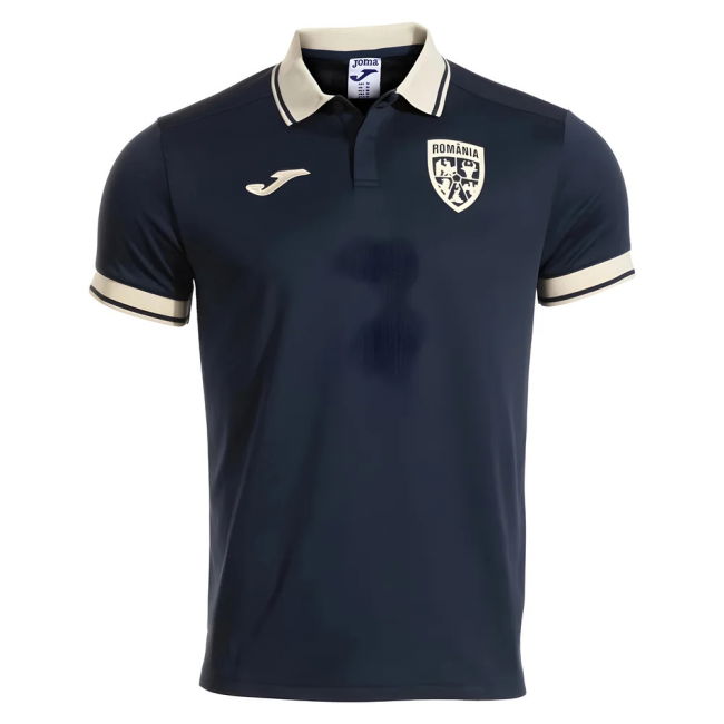 2025-2026 Romania Presentation Polo Shirt (Navy) Oranje