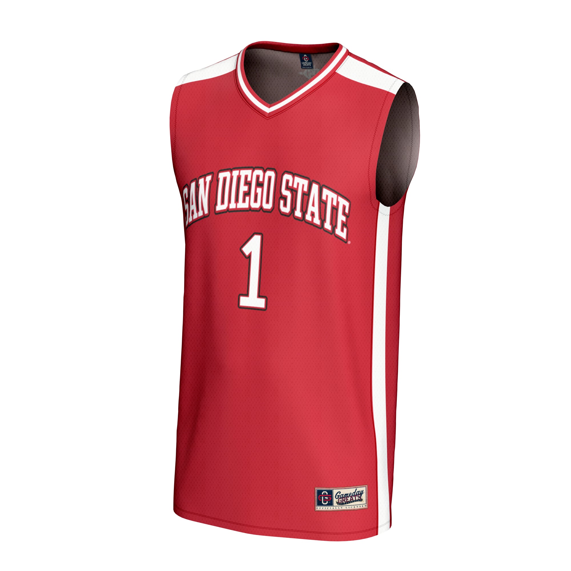 #1 San Diego State Aztecs GameDay Greats Youth Lightweight Basketball Fashion Jersey - Cardinal