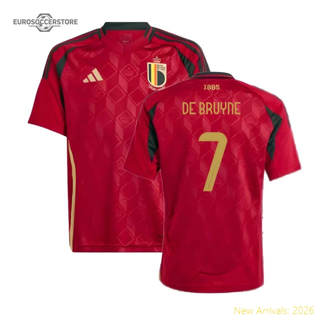 Belgium 2024-2025 Genuine Home Shirt - Retro Comfort Timeless