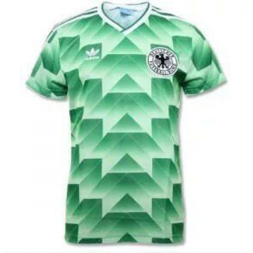 1990 WEST GERMANY RETRO AWAY GREEN SOCCER SHIRT - Official Replica
