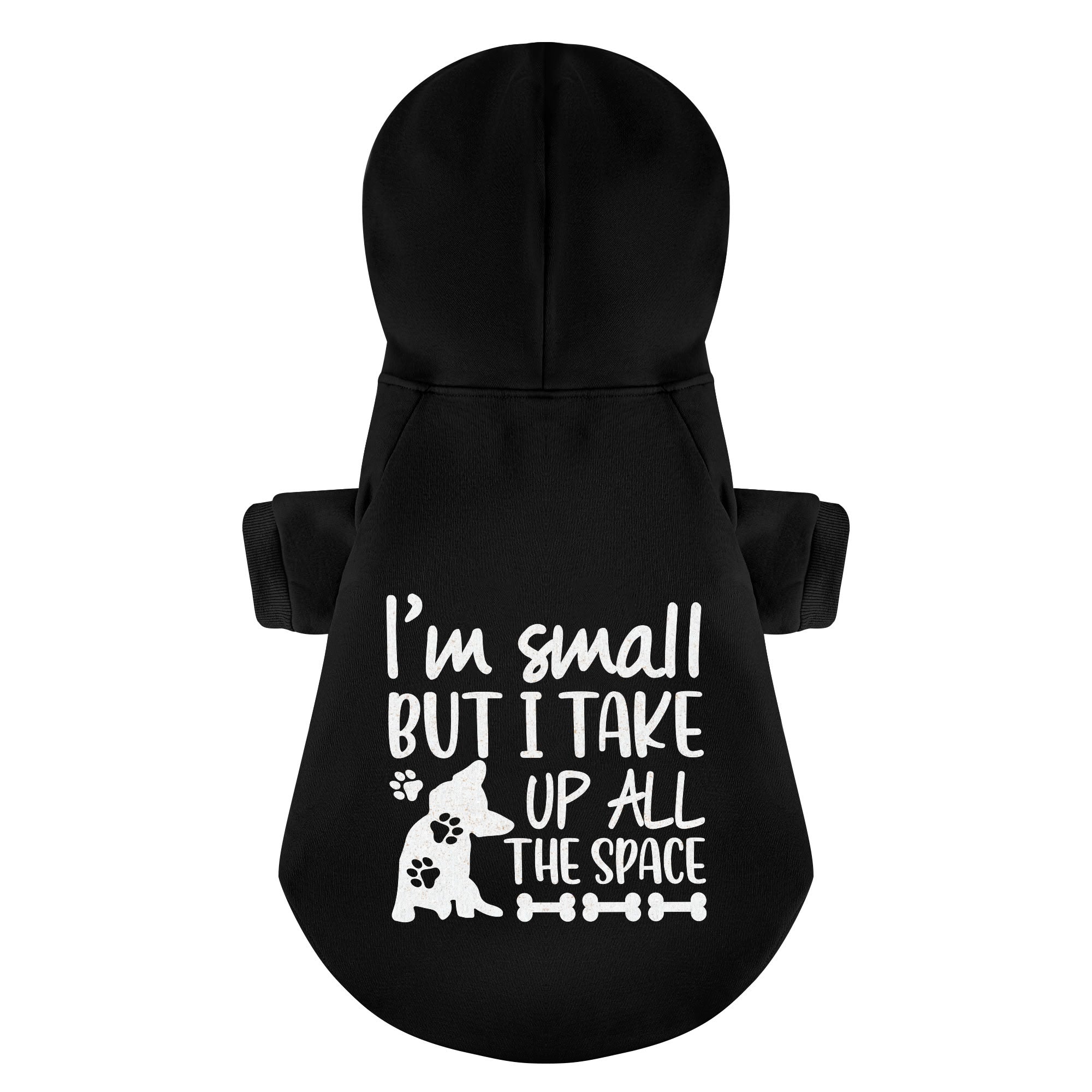 I’m small, but I take up all the space - Personalized French Bulldog Hoodies with Funny Quotes – Stylish, Cozy, and Premium 100% Cotton
