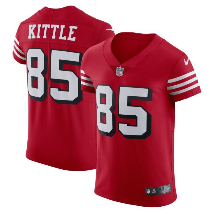 Men's San Francisco 49ers George Kittle Nike Scarlet Alter...