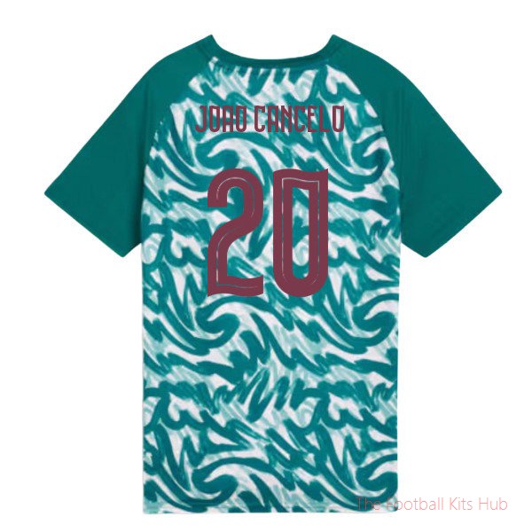 2026-2027 Portugal Warm Up Jersey (Green) - Kids (Joao Cancelo 20)