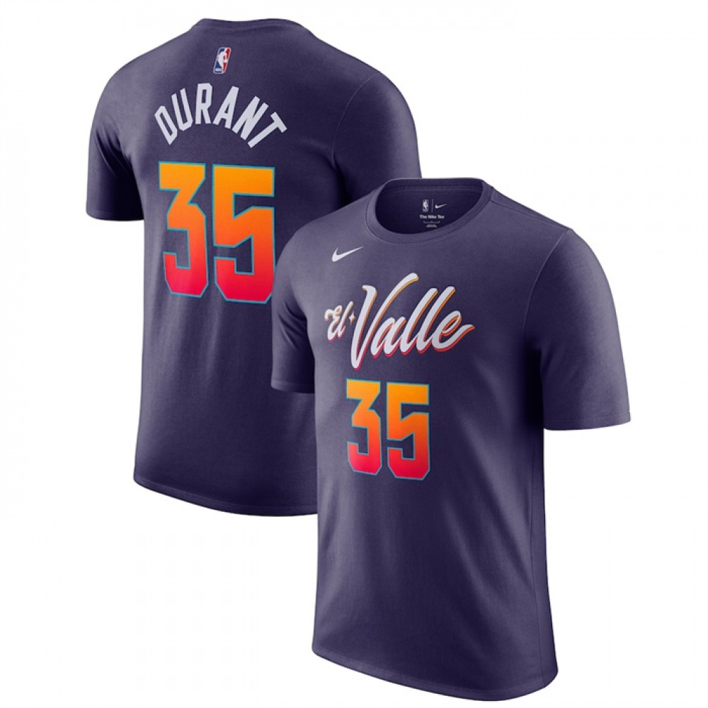 Fan Favorite Professional Men's Suns #35 Kevin Purple Basketball Jersey