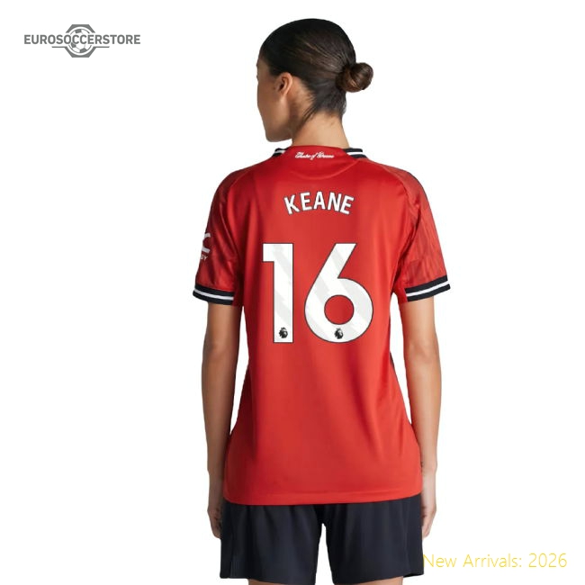 Luxury Man Utd Womens Keane Jersey 2025-2026 Stretchy Soft-touch