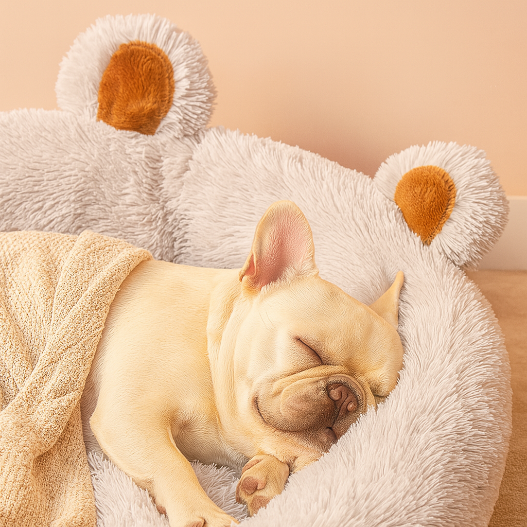 French Bulldog Hibernate Frenchie Sofa Dog Bed – Supportive Design For